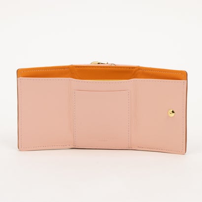 ツモリチサト キャリー tsumori chisato CARRY チェックメッシュ 3つ折り ミニ財布 （ピンク）｜詳細画像