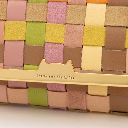 ツモリチサト キャリー tsumori chisato CARRY チェックメッシュ 3つ折り ミニ財布 （ピンク）｜詳細画像