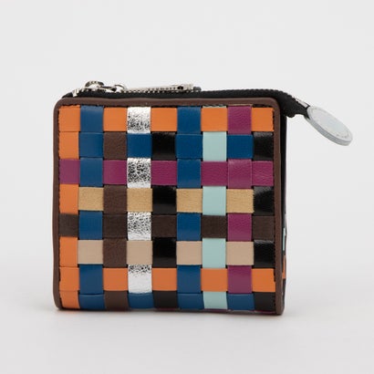 ツモリチサト キャリー tsumori chisato CARRY チェックメッシュ 2つ折り財布 （ネイビー）｜詳細画像