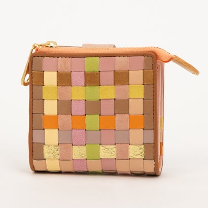 ツモリチサト キャリー tsumori chisato CARRY チェックメッシュ 2つ折り財布 （ピンク）｜詳細画像