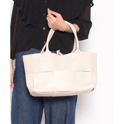 【SETUP7】「大人上品」「A4ファイル収納可」イントレチャート メッシュ フェイクレザー トートバッグ SCCH181 （グリーン）｜詳細画像