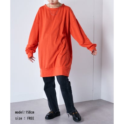【SETUP7】トップス トレーナー スウェット プルオーバー 長袖 裏毛 オーバーサイズ ビッグシルエット SCCH329 （ブラック）｜詳細画像