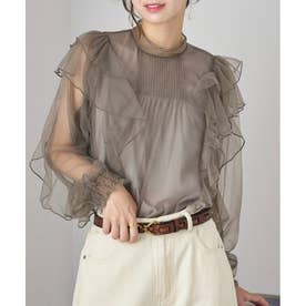 MAISON BREEZE reveur チュール レース フリルブラウス シアートップス 