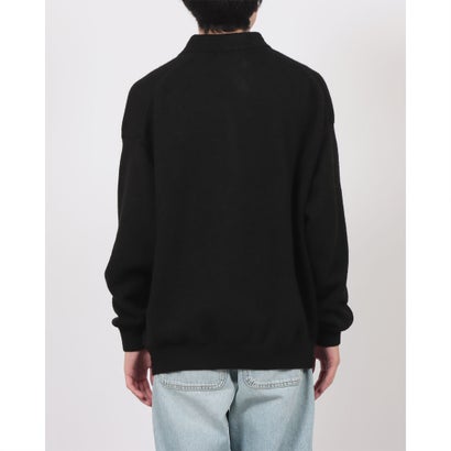 Wool Over Knit Polo / ウールオーバーニットポロ KKP （ブラック）｜詳細画像
