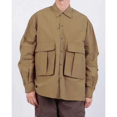 メゾンクラブ MAISON CLUB Relaxed Nylon Fatigue Jacket / リラックスナイロンファティーグジャケット SNF （ベージュ）｜詳細画像