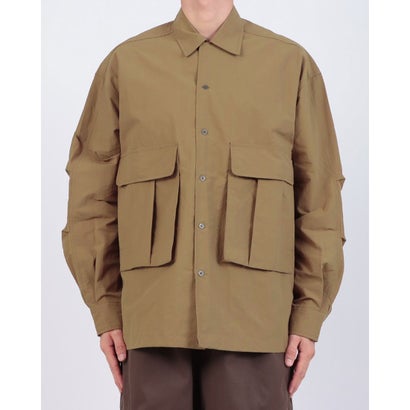 メゾンクラブ MAISON CLUB Relaxed Nylon Fatigue Jacket / リラックスナイロンファティーグジャケット SNF （ベージュ）｜詳細画像