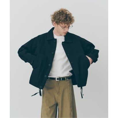メゾンクラブ MAISON CLUB Cotton Hunting Single Jacket / コットンハンティングシングルジャケット SNF （ブラック）｜詳細画像