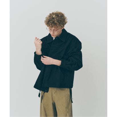 メゾンクラブ MAISON CLUB Cotton Hunting Single Jacket / コットンハンティングシングルジャケット SNF （ブラック）｜詳細画像