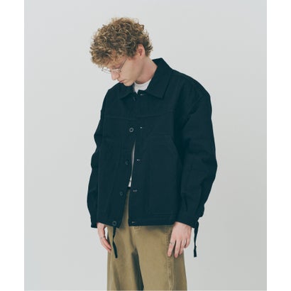 メゾンクラブ MAISON CLUB Cotton Hunting Single Jacket / コットンハンティングシングルジャケット SNF （ブラック）｜詳細画像