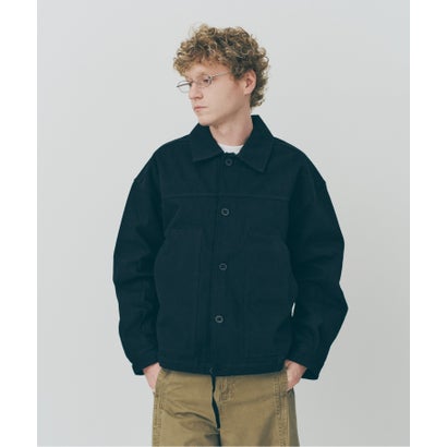 メゾンクラブ MAISON CLUB Cotton Hunting Single Jacket / コットンハンティングシングルジャケット SNF （ブラック）｜詳細画像