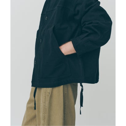 メゾンクラブ MAISON CLUB Cotton Hunting Single Jacket / コットンハンティングシングルジャケット SNF （ブラック）｜詳細画像