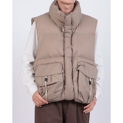 メゾンクラブ MAISON CLUB Tech Backpacker Down Vest / テックバックパッカーダウンベスト SNF （ベージュ）｜詳細画像