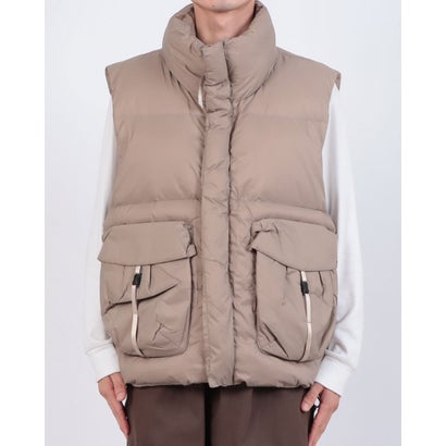 メゾンクラブ MAISON CLUB Tech Backpacker Down Vest / テックバックパッカーダウンベスト SNF （ベージュ）｜詳細画像