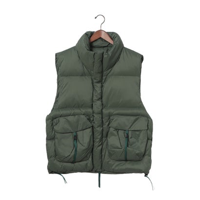 メゾンクラブ MAISON CLUB Tech Backpacker Down Vest / テックバックパッカーダウンベスト SNF （グリーン）｜詳細画像