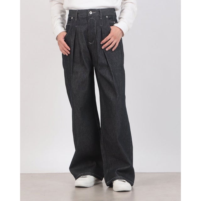 2-Tuck Wide Denim Trousers / 2タック ワイドデニムトラウザーズ SNF （インディゴブルー）