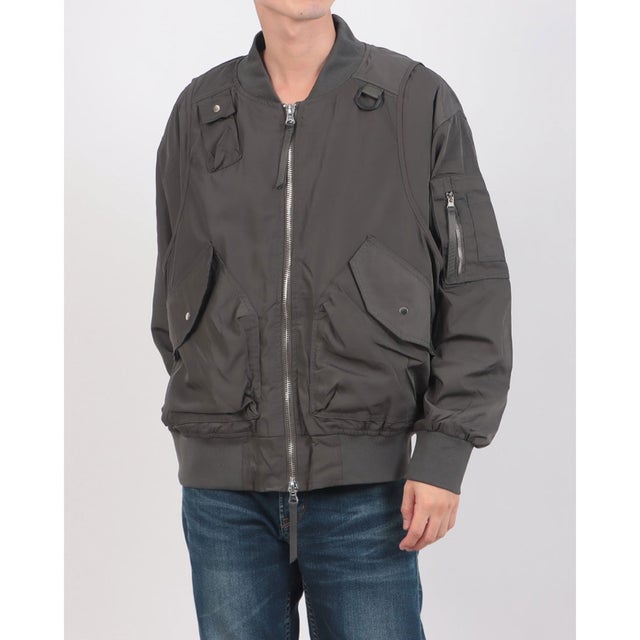 Tech Hunting MA-1 Bomber Jacket / テックハンティングMA-1 ボンバージャケット SNF （グレー）