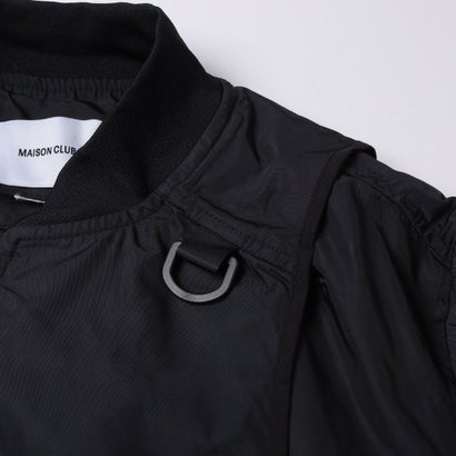 メゾンクラブ MAISON CLUB Tech Hunting MA-1 Bomber Jacket / テックハンティングMA-1 ボンバージャケット SNF （ブラック）｜詳細画像