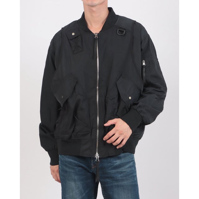 Tech Hunting MA-1 Bomber Jacket / テックハンティングMA-1 ボンバージャケット SNF （ブラック）