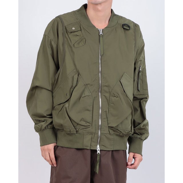 Tech Hunting MA-1 Bomber Jacket / テックハンティングMA-1 ボンバージャケット SNF （グリーン）