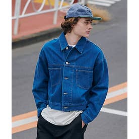 Boxy fit Denim Jacket / ボクシーフィットデニムジャケット ショート丈 クロップド丈 （ブルー）