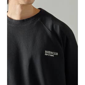 Embroidery Logo Sweater ~LESS IS MORE~ / ラグランスリーブロゴ刺繍スウェット KKP （ブラック）
