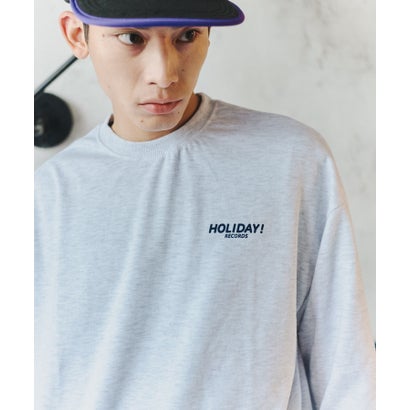 メゾンクラブ MAISON CLUB Record Graphic Sweat / レコード グラフィック スウェット【韓国デザイン】 NEO （グレー）｜詳細画像