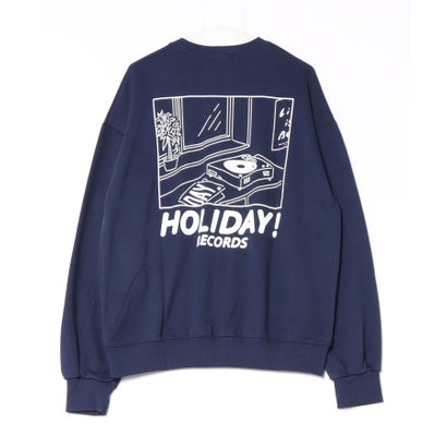 Record Graphic Sweat / レコード グラフィック スウェット   NEO （ネイビー）｜詳細画像