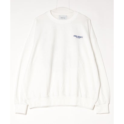メゾンクラブ MAISON CLUB Record Graphic Sweat / レコード グラフィック スウェット【韓国デザイン】 NEO （ホワイト）｜詳細画像