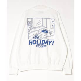 Record Graphic Sweat / レコード グラフィック スウェット【韓国デザイン】 NEO （ホワイト）