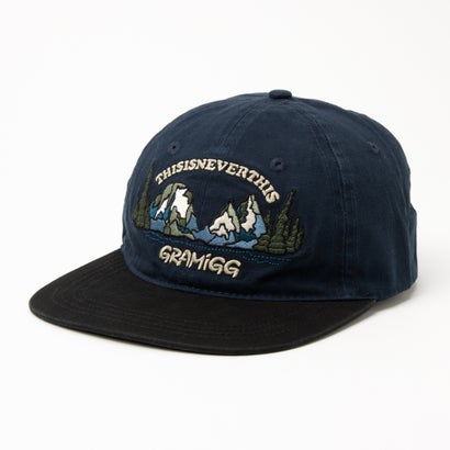 Mountain Embroidery Cap/マウンテン エンブロイダリー キャップ 【韓国デザイン】 NEO （ネイビー）｜詳細画像