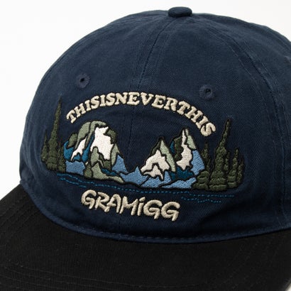 Mountain Embroidery Cap/マウンテン エンブロイダリー キャップ 【韓国デザイン】 NEO （ネイビー）｜詳細画像