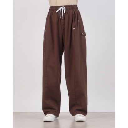 Washed Twill Utility Easy Pants / ウォッシュド ツイル ユーティリティ イージーパンツ【韓国デザイン】 NEO （ブラウン）｜詳細画像