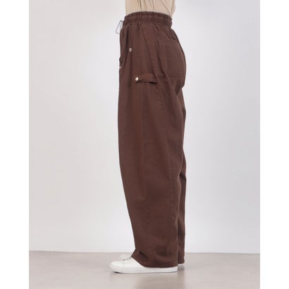 Washed Twill Utility Easy Pants / ウォッシュド ツイル ユーティリティ イージーパンツ【韓国デザイン】 NEO （ブラウン）｜詳細画像