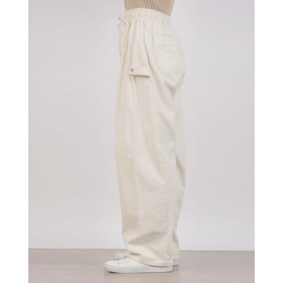 Washed Twill Utility Easy Pants / ウォッシュド ツイル ユーティリティ イージーパンツ【韓国デザイン】 NEO （ベージュ）｜詳細画像