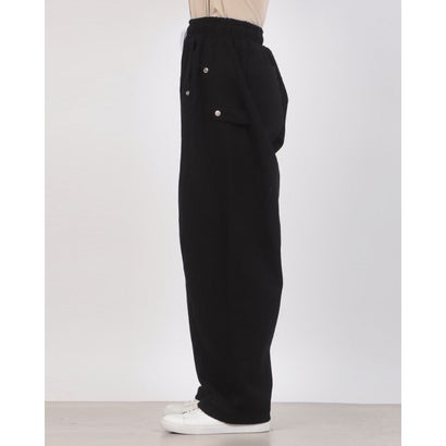 Washed Twill Utility Easy Pants / ウォッシュド ツイル ユーティリティ イージーパンツ【韓国デザイン】 NEO （ブラック）｜詳細画像