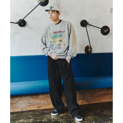 Launch Party Graphic Sweatshirt / ローンチパーティー グラフィック スウェットシャツ【韓国デザイン】 NEO （グレー）｜詳細画像