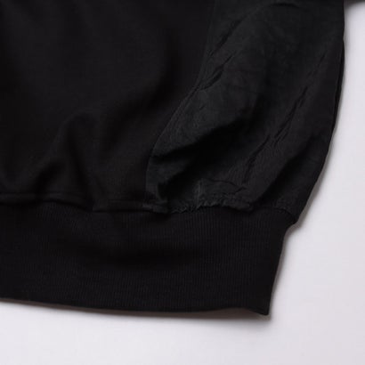 Nylon Panel Raglan Sweatshirt / ナイロンパネル ラグラン スウェットシャツ 【韓国デザイン】 NEO （ブラック）｜詳細画像