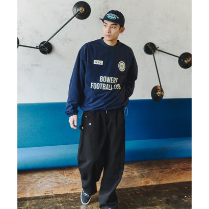 Logo Embroidery Nylon Cap/ロゴ エンブロイダリー ナイロン キャップ 【韓国デザイン】 NEO （ネイビー）｜詳細画像