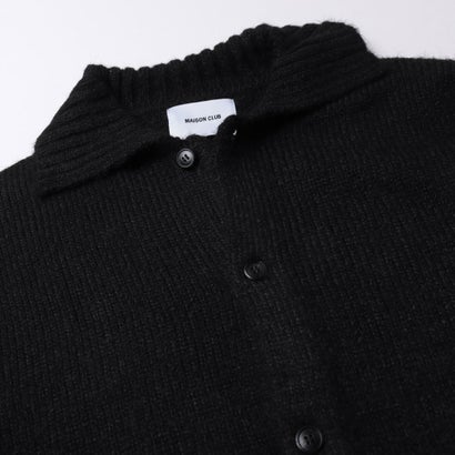Brushed Knit Collar Cardigan / ブラッシュド ニットカラー カーディガン 【韓国デザイン】 NEO （ネイビー）｜詳細画像