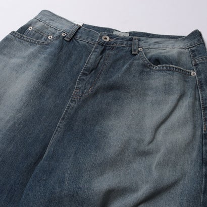 Wide Curve Denim Pants / ワイド カーブ デニムパンツ 【韓国デザイン】 NEO （ライトブルー）｜詳細画像