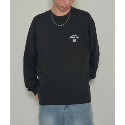 Logo Print Over Size long sleeve Tee オーバーサイズロンTee （ブラック系その他3）｜詳細画像