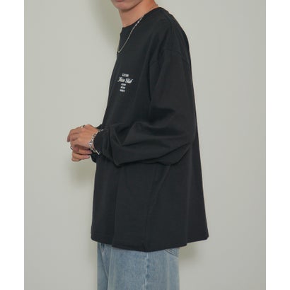 Logo Print Over Size long sleeve Tee オーバーサイズロンTee （ブラック系その他3）｜詳細画像