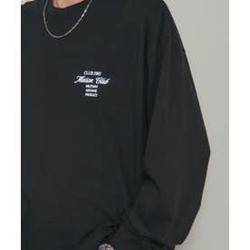 Logo Print Over Size long sleeve Tee オーバーサイズロンTee （ブラック系その他3）
