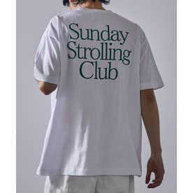 Logo Print Over Size Tee 半袖オーバーサイズTee （ホワイト系1）