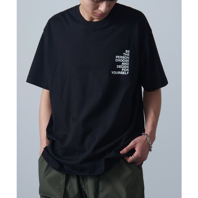 Logo Print Over Size Tee 半袖オーバーサイズTee （ブラック系その他2）