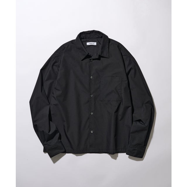 Cropped Compact Shirt / クロップド丈コンパクトシャツ ショート丈 （ブラック）