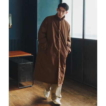 【MAISON CLUB】Light Padding Walker Coat / ライト中綿ウォーカーコート KKP （ブラウン）｜詳細画像