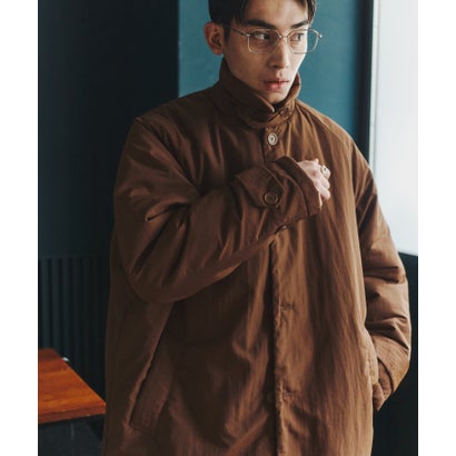 【MAISON CLUB】Light Padding Walker Coat / ライト中綿ウォーカーコート KKP （ブラウン）｜詳細画像