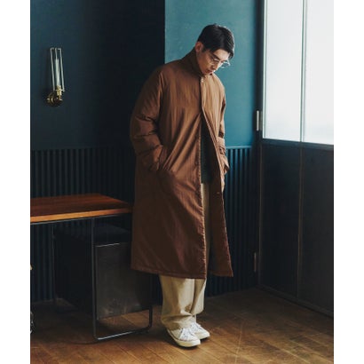 【MAISON CLUB】Light Padding Walker Coat / ライト中綿ウォーカーコート KKP （ブラウン）｜詳細画像