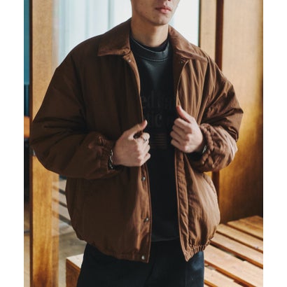 【MAISON CLUB】BalCollar Padding Blouson / バルカラー中綿ブルゾン KKP （ブラウン）｜詳細画像